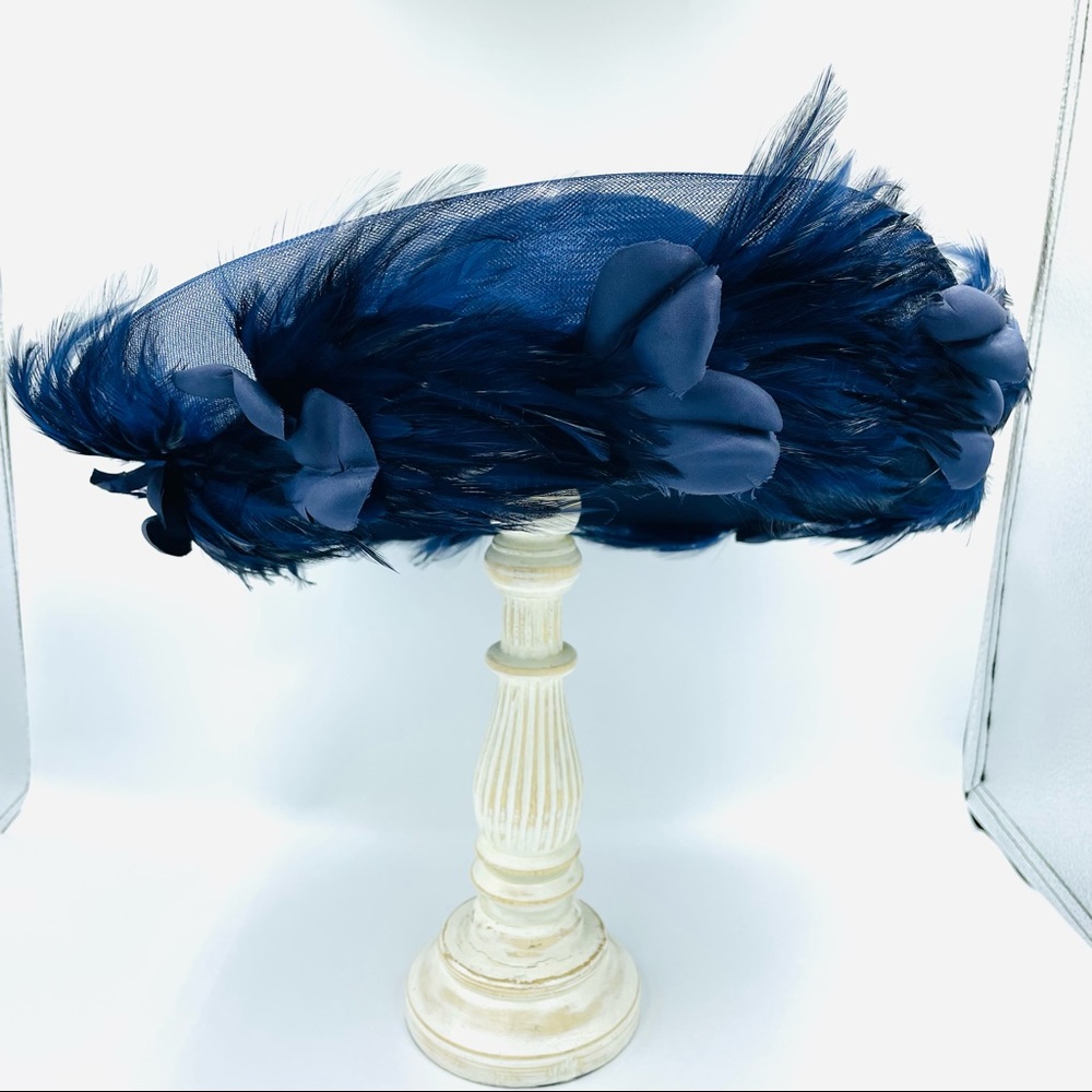 Jezebel "Royal Wedding-style" Navy Blue Ladies Chapeau
